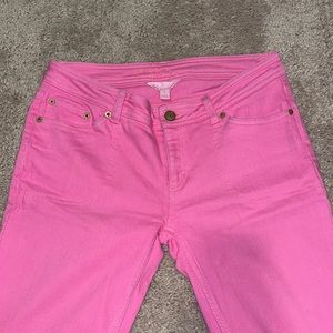 Lilly Pulitzer pink jeans